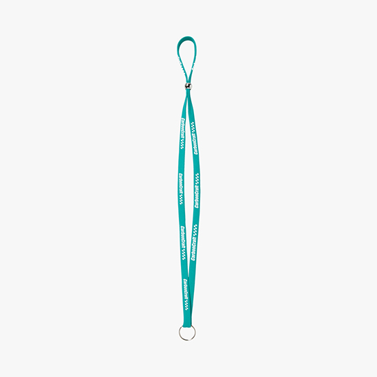 1/2 Adjustable Polyester Lanyard w/Split Ring