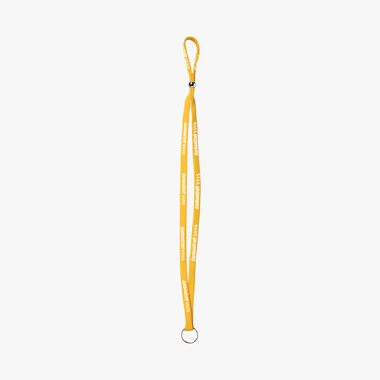 1/2 Adjustable Polyester Lanyard w/Split Ring