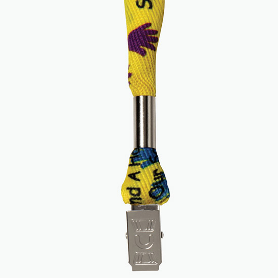 1 Dye Sublimated Poly Lanyard w/Bulldog Clip