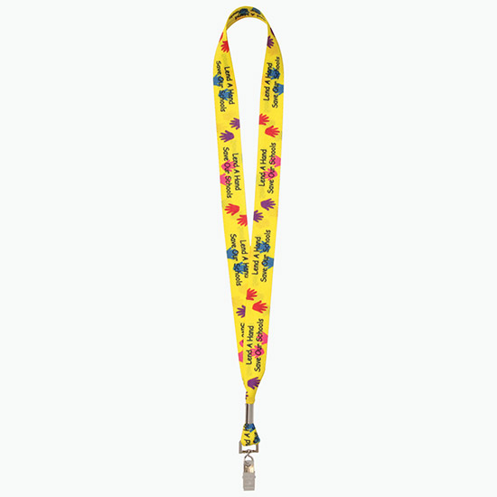 1 Dye Sublimated Poly Lanyard w/Swivel Bulldog Clip