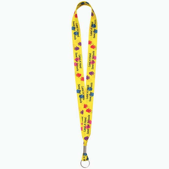 1 Dye Sublimated Poly Lanyard w/Split Ring