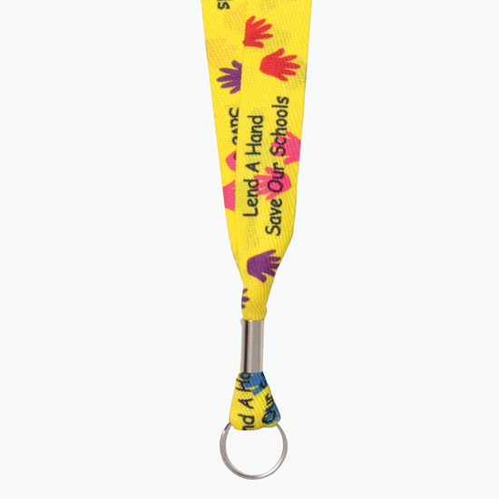1 Dye Sublimated Poly Lanyard w/Split Ring