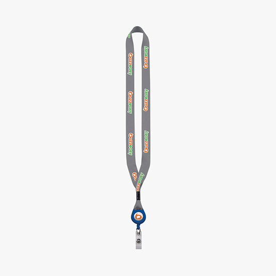 3/4 Dye Sublimated Lanyard with Retractable Badge Reel