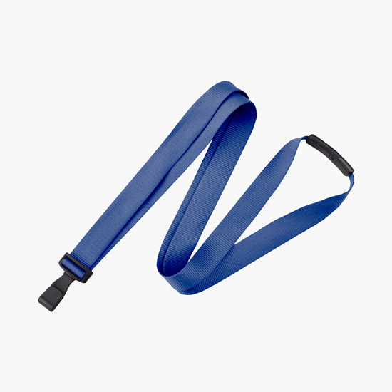 5/8 Antimicrobial Breakaway Lanyard w/Wide Plastic Hook - Blank