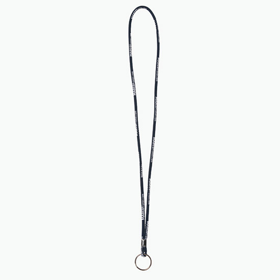 Plan Ahead & Save - 1/4 Round Custom Woven Lanyard - Black Ox Split Ring