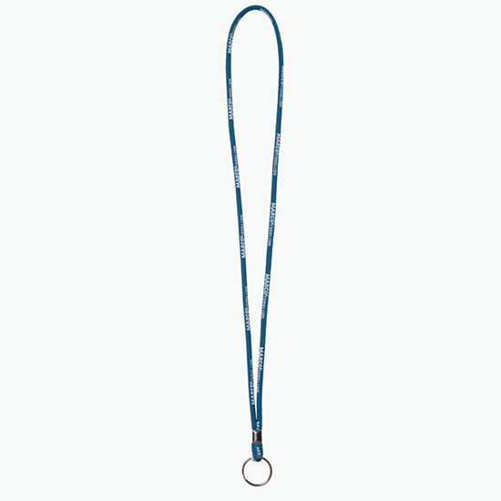 Plan Ahead & Save - 1/4 Round Custom Woven Lanyard - Black Ox Split Ring