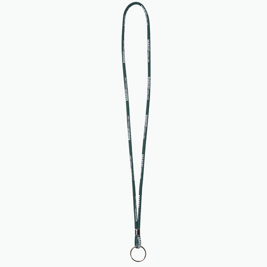 Plan Ahead & Save - 1/4 Round Custom Woven Lanyard - Black Ox Split Ring