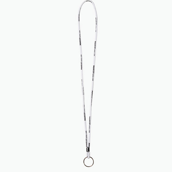 Plan Ahead & Save - 1/4 Round Custom Woven Lanyard - Black Ox Split Ring