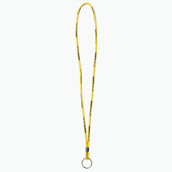 Plan Ahead & Save - 1/4 Round Custom Woven Lanyard - Black Ox Split Ring