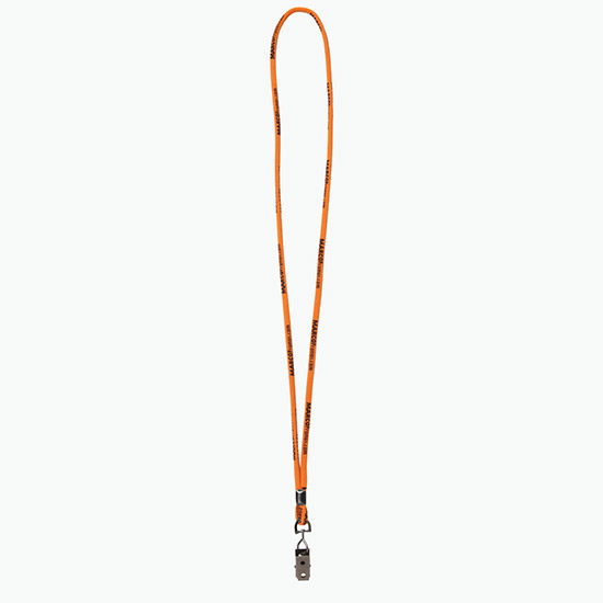 Plan Ahead & Save - 1/4 Round Custom Woven Lanyard - Black Ox Swivel Bulldog Clip