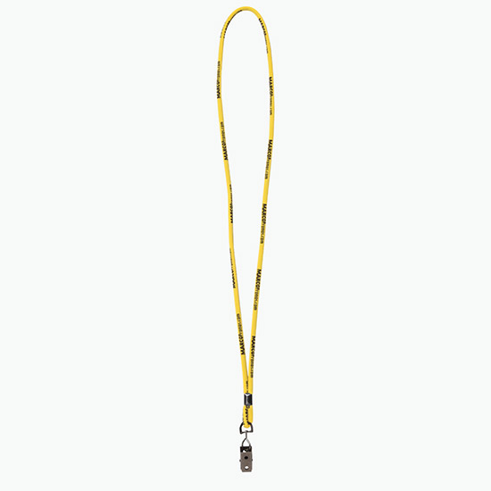 Plan Ahead & Save - 1/4 Round Custom Woven Lanyard - Black Ox Swivel Bulldog Clip