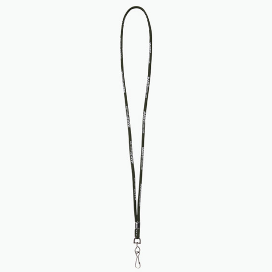 Plan Ahead & Save - 1/4 Round Custom Woven Lanyard - Black Ox Swivel Hook