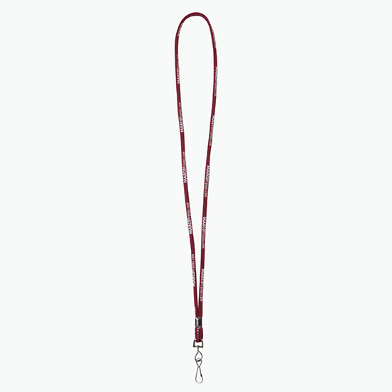 Plan Ahead & Save - 1/4 Round Custom Woven Lanyard - Black Ox Swivel Hook