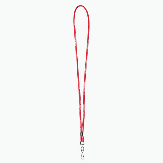 Plan Ahead & Save - 1/4 Round Custom Woven Lanyard - Black Ox Swivel Hook