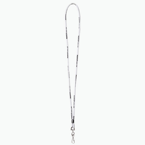 Plan Ahead & Save - 1/4 Round Custom Woven Lanyard - Black Ox Swivel Hook