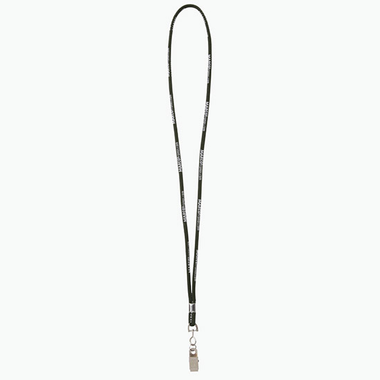Plan Ahead & Save - 1/4 Round Custom Woven Lanyard - NPS Bulldog Clip w/Small Ring