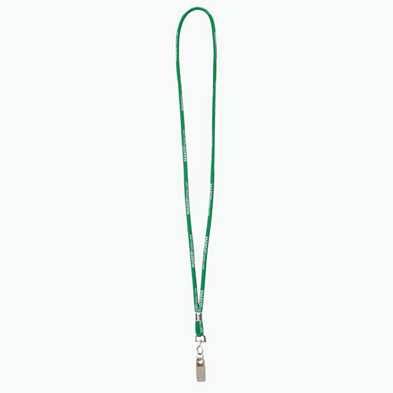 Plan Ahead & Save - 1/4 Round Custom Woven Lanyard - NPS Bulldog Clip w/Small Ring