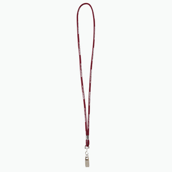 Plan Ahead & Save - 1/4 Round Custom Woven Lanyard - NPS Bulldog Clip w/Small Ring