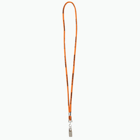 Plan Ahead & Save - 1/4 Round Custom Woven Lanyard - NPS Bulldog Clip w/Small Ring