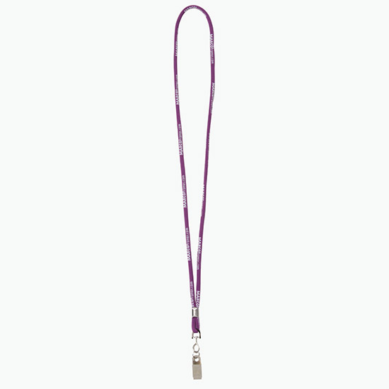 Plan Ahead & Save - 1/4 Round Custom Woven Lanyard - NPS Bulldog Clip w/Small Ring