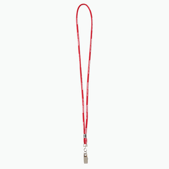 Plan Ahead & Save - 1/4 Round Custom Woven Lanyard - NPS Bulldog Clip w/Small Ring