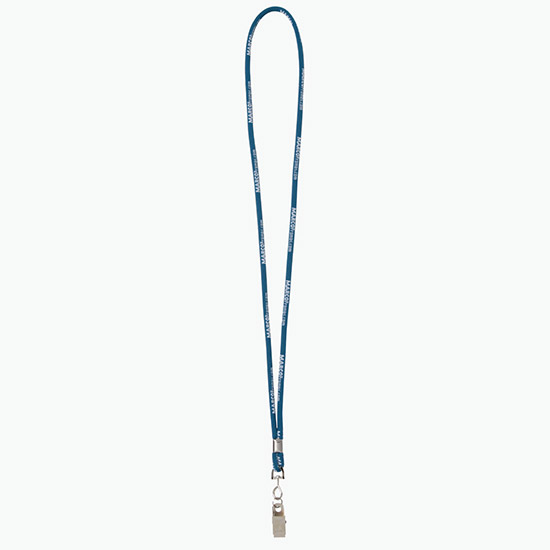 Plan Ahead & Save - 1/4 Round Custom Woven Lanyard - NPS Bulldog Clip w/Small Ring