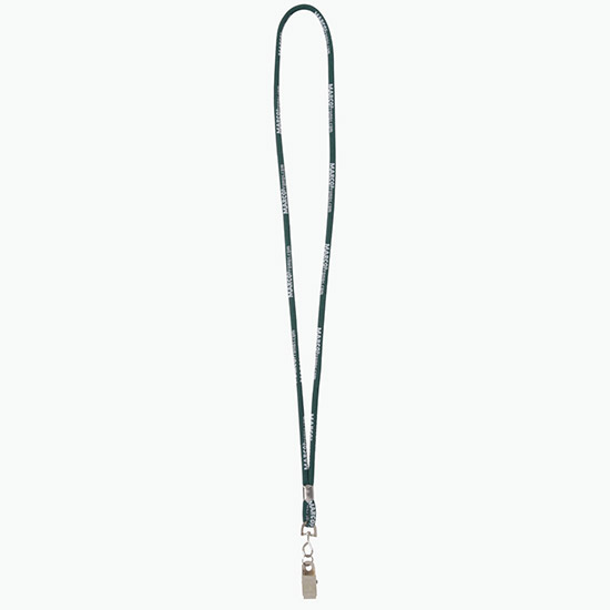 Plan Ahead & Save - 1/4 Round Custom Woven Lanyard - NPS Bulldog Clip w/Small Ring