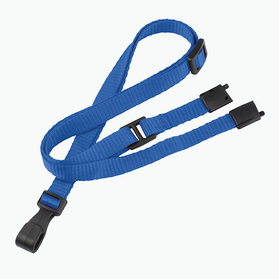 3/8 Adjustable Breakaway Polyester Lanyard with No-Twist Hook - Blank