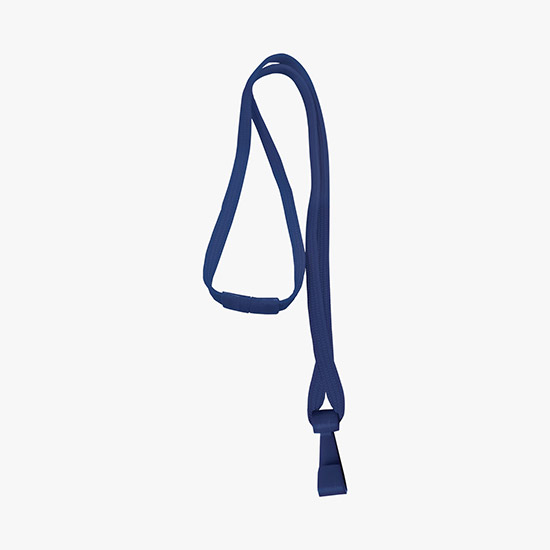 3/8 Breakaway Polyester Lanyard with No-Twist Hook - Blank