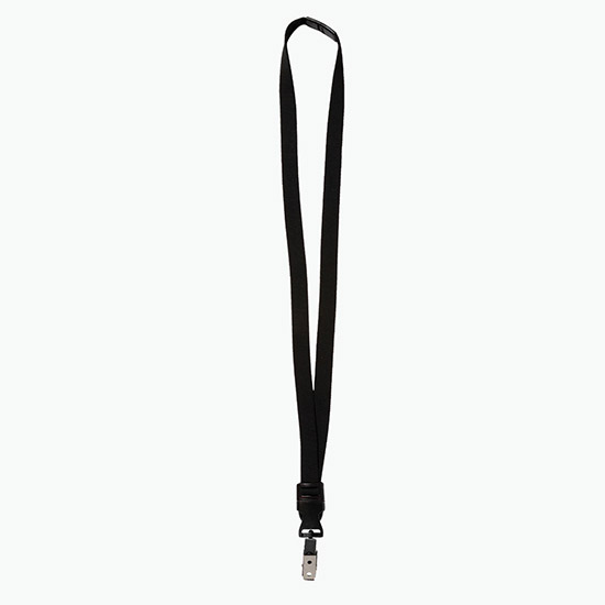 5/8 Breakaway Detachable Polyester Lanyard w/Bulldog Clip - Blank