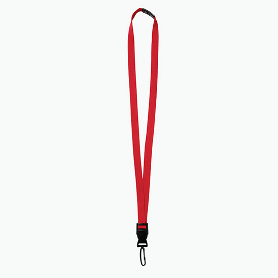 5/8 Breakaway Detachable Polyester Lanyard w/Plastic Swivel Snap Hook - Blank