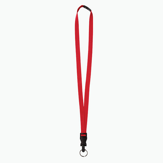 5/8 Breakaway Detachable Polyester Lanyard w/Split Ring - Blank
