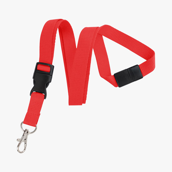 5/8 Breakaway Detachable Polyester Lanyard with Trigger Hook - Blank