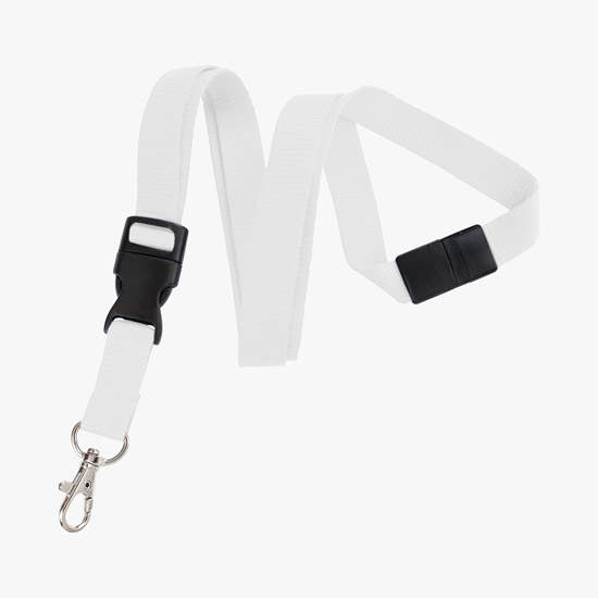 5/8 Breakaway Detachable Polyester Lanyard with Trigger Hook - Blank