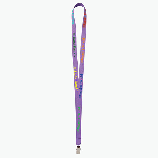 Plan Ahead & Save - 5/8 Economy Poly-Dye Full-Color Printed Lanyard w/Non-Swivel Bulldog Clip
