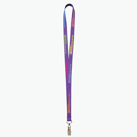Plan Ahead & Save - 5/8 Economy Poly-Dye Full-Color Printed Lanyard w/Swivel Bulldog Clip