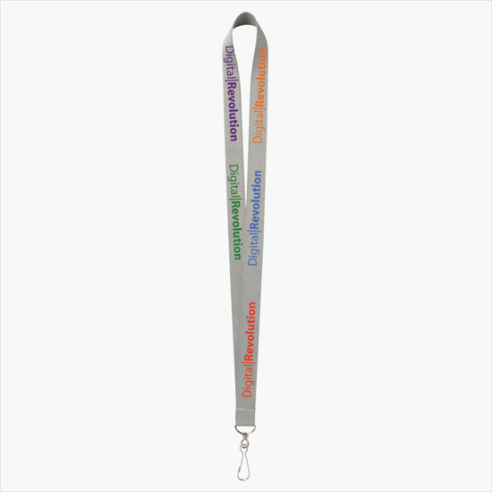 Plan Ahead & Save - 3/4 Economy Poly-Dye Full-Color Printed Lanyard w/J-Hook