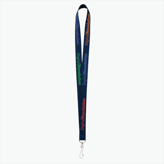 Plan Ahead & Save - 3/4 Economy Poly-Dye Full-Color Printed Lanyard w/J-Hook