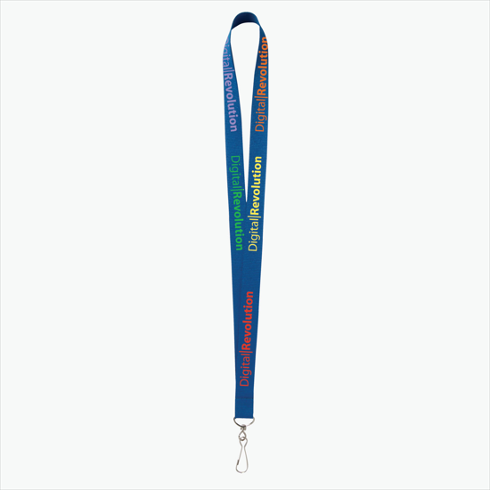 Plan Ahead & Save - 3/4 Economy Poly-Dye Full-Color Printed Lanyard w/J-Hook