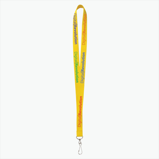 Plan Ahead & Save - 3/4 Economy Poly-Dye Full-Color Printed Lanyard w/J-Hook