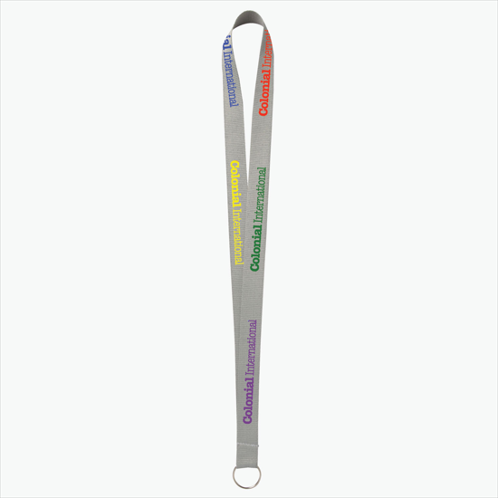 Plan Ahead & Save - 3/4 Economy Poly-Dye Full-Color Printed Lanyard w/Key Ring