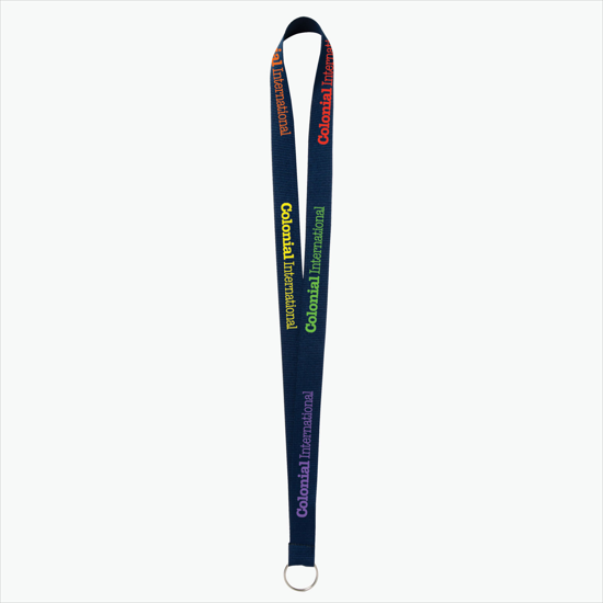 Plan Ahead & Save - 3/4 Economy Poly-Dye Full-Color Printed Lanyard w/Key Ring