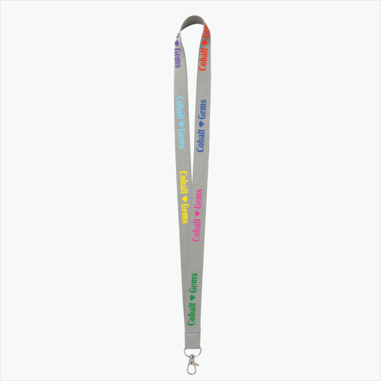 Plan Ahead & Save - 3/4 Economy Poly-Dye Full-Color Printed Lanyard w/Lobster Claw