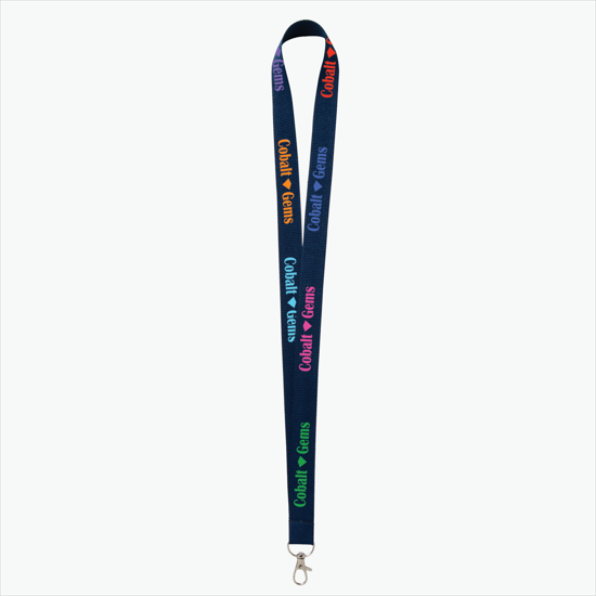 Plan Ahead & Save - 3/4 Economy Poly-Dye Full-Color Printed Lanyard w/Lobster Claw