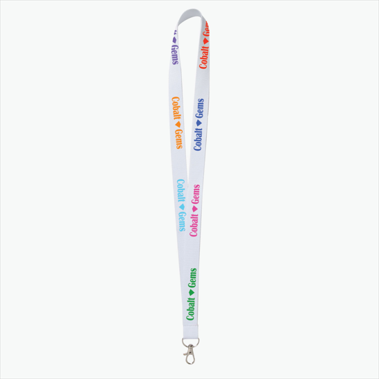Plan Ahead & Save - 3/4 Economy Poly-Dye Full-Color Printed Lanyard w/Lobster Claw