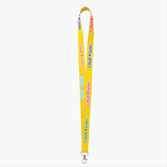 Plan Ahead & Save - 3/4 Economy Poly-Dye Full-Color Printed Lanyard w/Lobster Claw