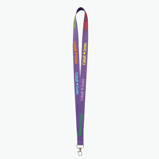 Plan Ahead & Save - 3/4 Economy Poly-Dye Full-Color Printed Lanyard w/Lobster Claw