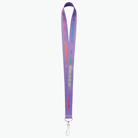 Plan Ahead & Save - 1 Economy Poly-Dye Full-Color Printed Lanyard w/J-Hook