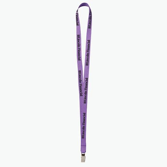 Plan Ahead & Save 5/8 Polyester Lanyard - Non-Swivel Bulldog Clip
