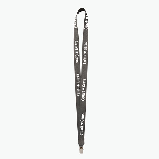 Plan Ahead & Save 3/4 Polyester Lanyard w/Non-Swivel Bulldog Clip